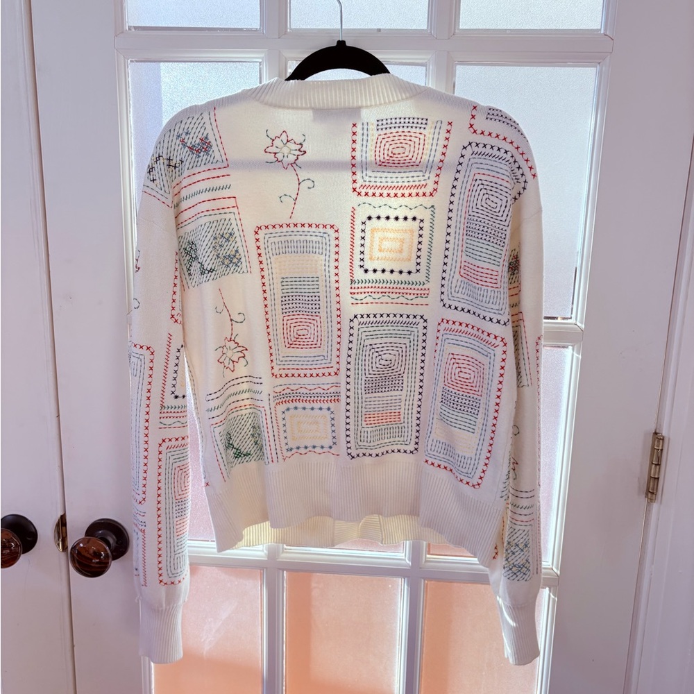 Never Fully Dressed Multicolor Patterned Cardigan - image 7
